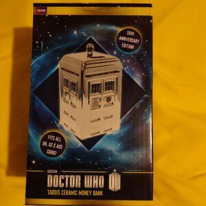 Doctor Who TARDIS 50th Anniversary Ceramic Money Bank